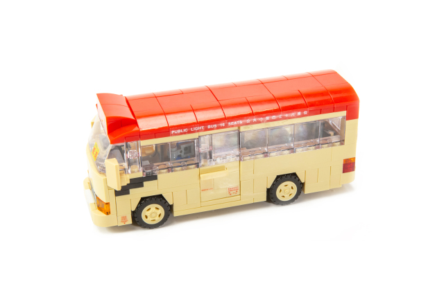 TINY（タイニー） Tiny Block V04 トヨタ コースター ミニバス レッド (274pcs)
