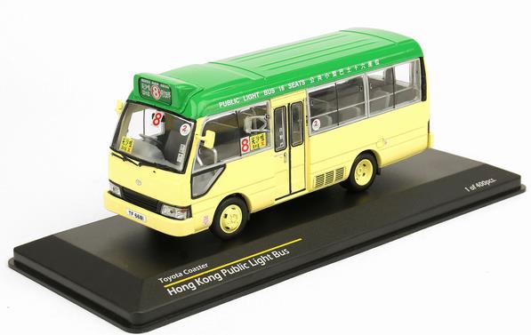 TINY（タイニー）1/43 トヨタ コースター ミニバス グリーン 尖沙咀(チムサーチョイ)行