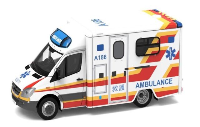 TINY（タイニー） Tiny City No.34 メルセデスベンツ スプリンター 香港消防局 救急車 (A186)