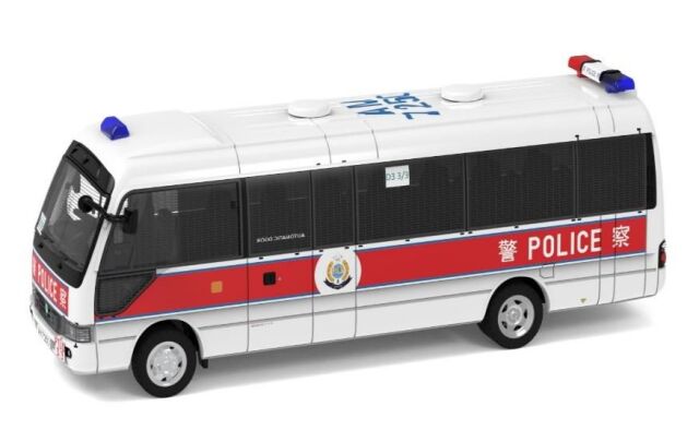 TINY（タイニー） Tiny City No.03 トヨタ コースター B59 警察車両 PTU (with mesh window shields) (AM7250 PTUD 3/3)