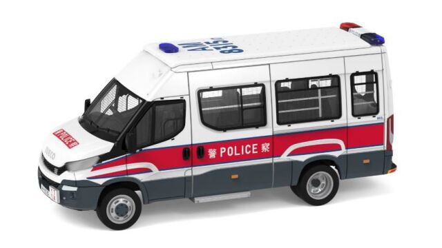 TINY(タイニー) Tiny City (ダイキャスト製) No.21 イベコ デイリー 警察車両 (AM8315)