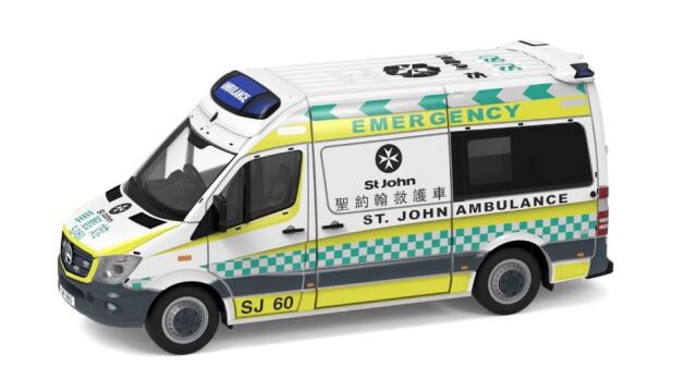 TINY（タイニー）Tiny City No.166 メルセデス スプリンター St. John 救急車 (SJ60)