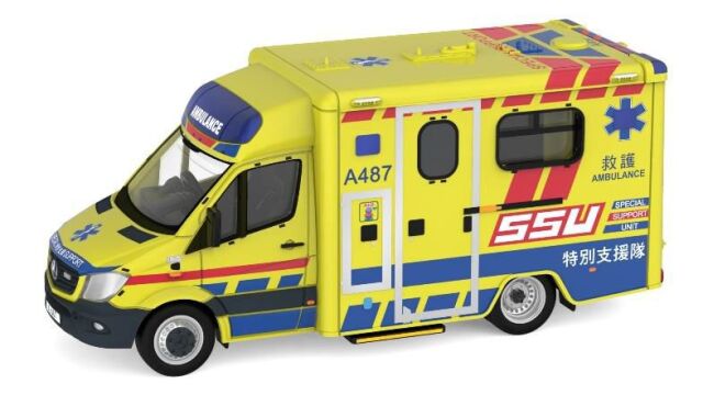 TINY（タイニー）Tiny City No.158 メルセデスベンツ スプリンター FL 香港消防局 救急車 SSU (A487)