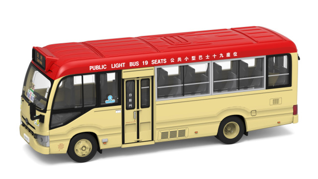 TINY（タイニー）Tiny City No.183 トヨタ コースター ミニバス レッド (19席) (Chai Wan)