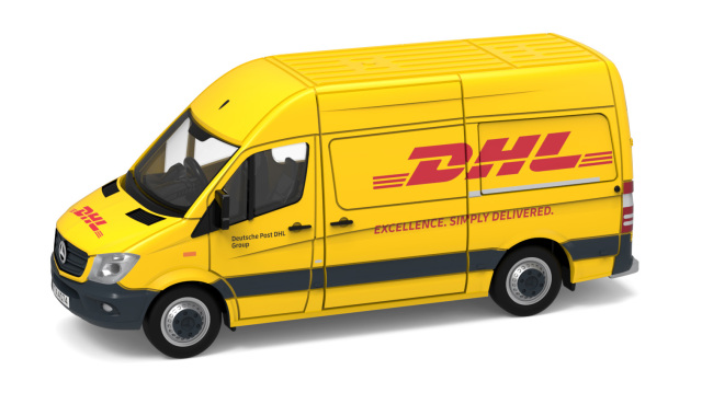 TINY(タイニー)  Tiny City (ダイキャスト製) メルセデスベンツ スプリンター DHL