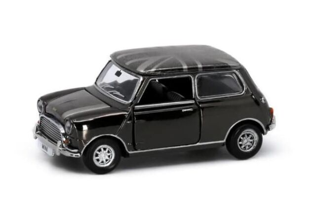 TINY(タイニー )Tiny City (ダイキャスト製) ミニクーパー ユニオンジャックルーフ クロームブラック (RHD)