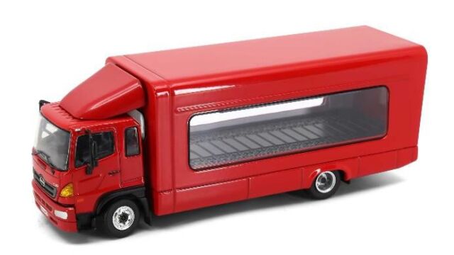 [予約]TINY（タイニー）Tiny City 日野 500 屋根付き積載車 レッド
