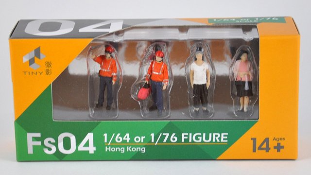 TINY Fs04 救急車乗務員、中年男性、女性 フィギュアセット