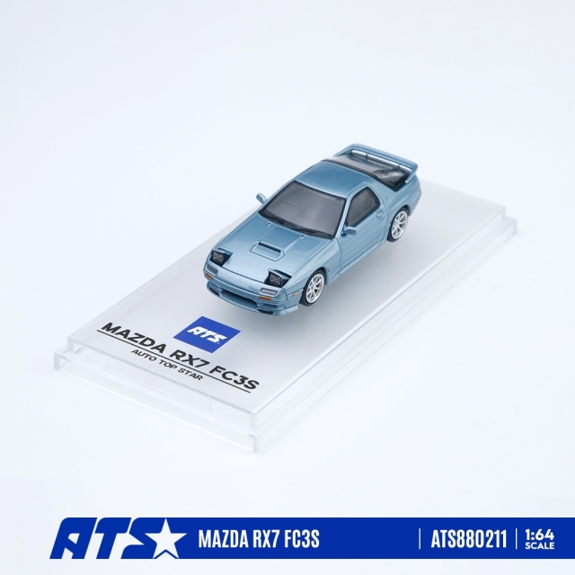 [予約]ATS MODELS 1/64 (ダイキャスト製) MAZDA RX-7 FC3S グレイシャー・ブルー