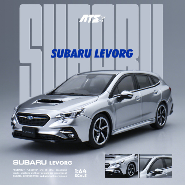 [予約]ATS MODELS 1/64 (ダイキャスト製) SUBARU LEVORG シルバーグレー
