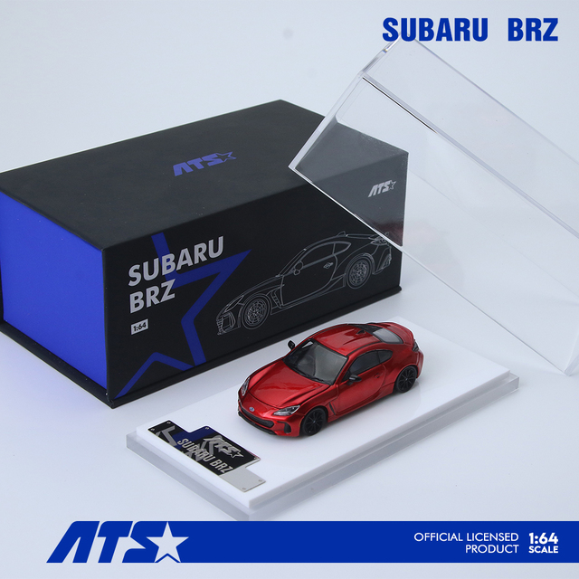 ATS MODELS 1/64 (ダイキャスト製) Subaru BRZ メタリックレッド