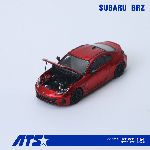 ATS MODELS 1/64 (ダイキャスト製) Subaru BRZ メタリックレッド