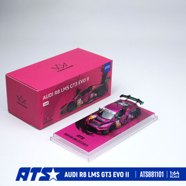 [予約]ATS MODELS 1/64 (ダイキャスト製) AUDI R8 LMS GT3 EVO II - 610 PRUPLE