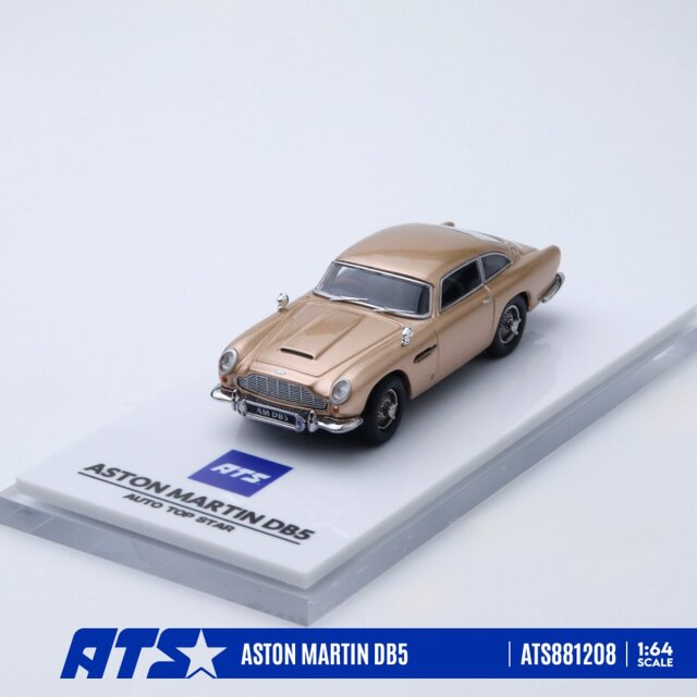 [予約]ATS MODELS 1/64 (ダイキャスト製) ASTON MARTIN DB5 サンドグロウ・ゴールド