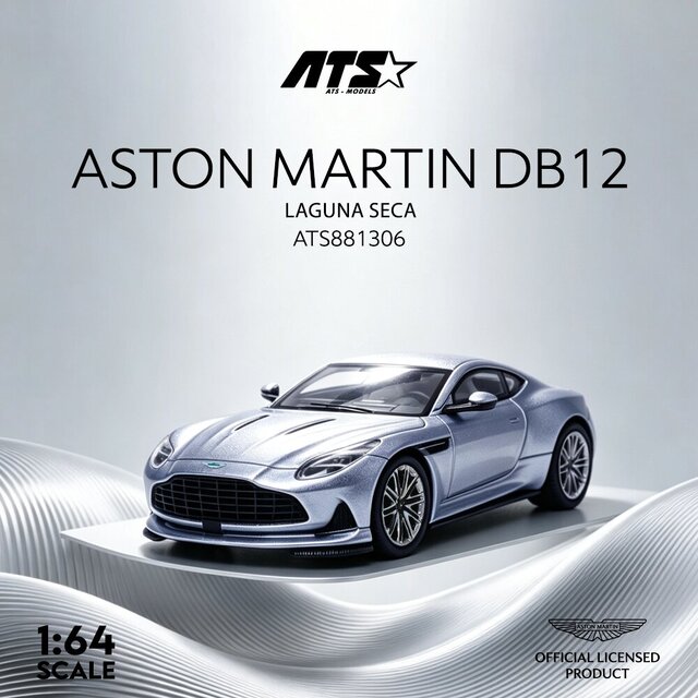 ATS MODELS 1/64 (ダイキャスト製) Aston Martin DB12 ラグナセカ