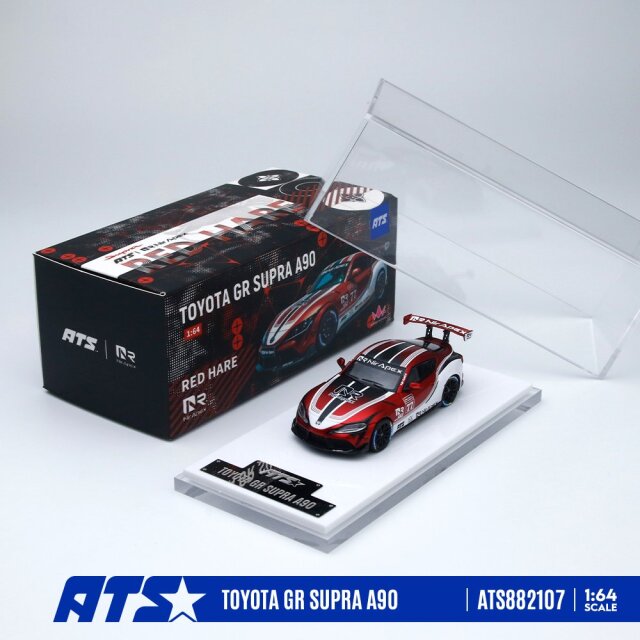 [予約]ATS MODELS 1/64 (ダイキャスト製) Toyota GR SUPRA A90 ニル・レッド・ヘア