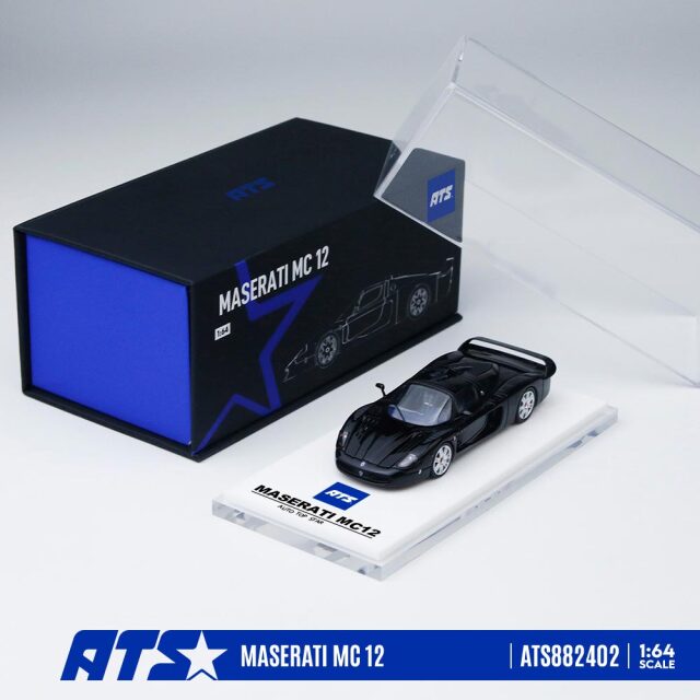 [予約]ATS MODELS 1/64 (ダイキャスト製) MASERATI MC 12 ブラック