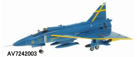 Aviation72 1/72 サーブ JA37D ビゲン スウェーデン空軍 F16-32