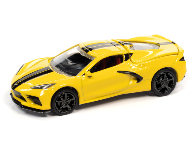オートワールド 1/64 2020 シェビー コルベット アクセレレイトイエロー／ブラック