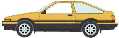 [予約]オートワールド 1/64 (ダイキャスト製) 1983 トヨタ スプリンター AE86 ハッチバック ゴールド