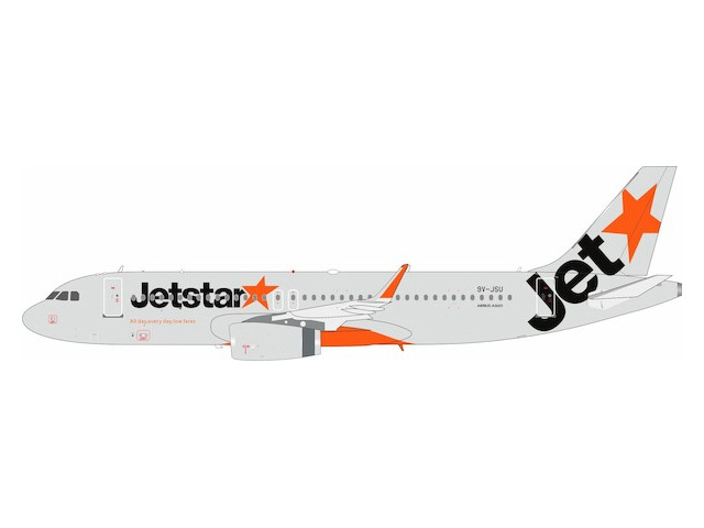 [予約]B-Models 1/200 (ダイキャスト製) A320-200 Jetstar Asia Airways 9V-JSU