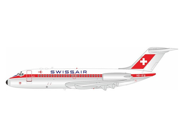 [予約]B-Models 1/200 (ダイキャスト製) DC-9-15 SWISSAIR  HB-IFB