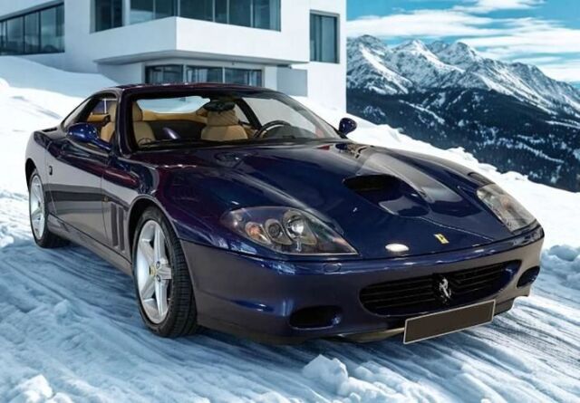 [予約]BBR MODELS 1/18 (レジン製) Ferrari 575M Maranello 2002 - made in italy Blu Pozzi - beige interior ※ケース無