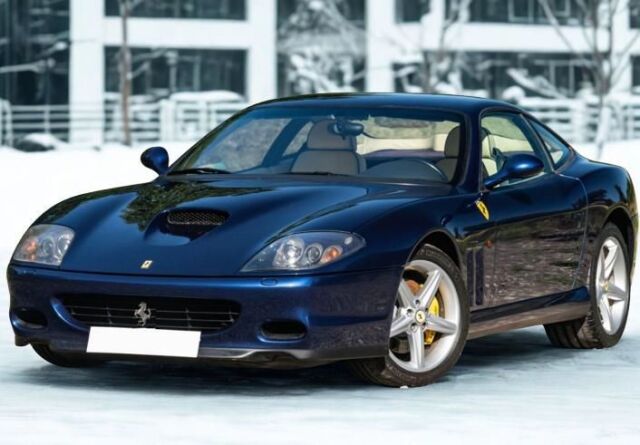 [予約]BBR MODELS 1/18 (レジン製) Ferrari 575M Maranello 2002 - made in italy Blu Tour de France - Cream interior ※ケース付