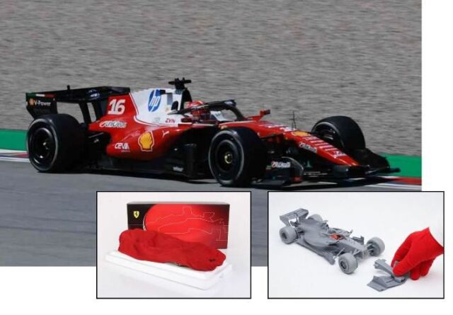 [予約]BBR MODELS 1/18 (ダイキャスト製) Ferrari SF26 F1 Barcelona-Catalunya Grand Prix - Leclerc Polyfoam Pack