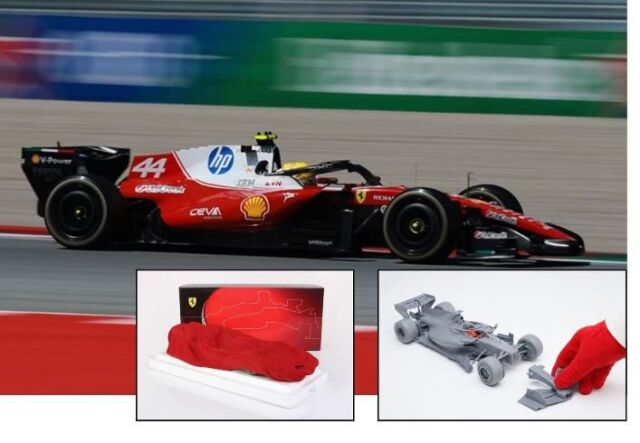 [予約]BBR MODELS 1/18 (ダイキャスト製) Ferrari SF26 F1 Barcelona-Catalunya Grand Prix - Hamilton - WINNER Polyfoam Pack