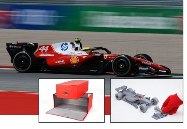 [予約]BBR MODELS 1/18 (ダイキャスト製) Ferrari SF26 F1 Barcelona-Catalunya Grand Prix - Hamilton - WINNER Luxury Pack