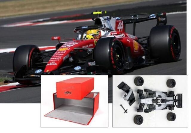 [予約]BBR MODELS 1/18 (ダイキャスト製) Ferrari SF26 F1 British Grand Prix - 3rd place Hamilton metal diecast LUXURY PACK - removable nose and wheels*die-cast