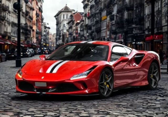 [予約]BBR MODELS 1/43 (レジン製) Ferrari F8 Tributo Rosso corsa 322 with argento nurburgring and black livery