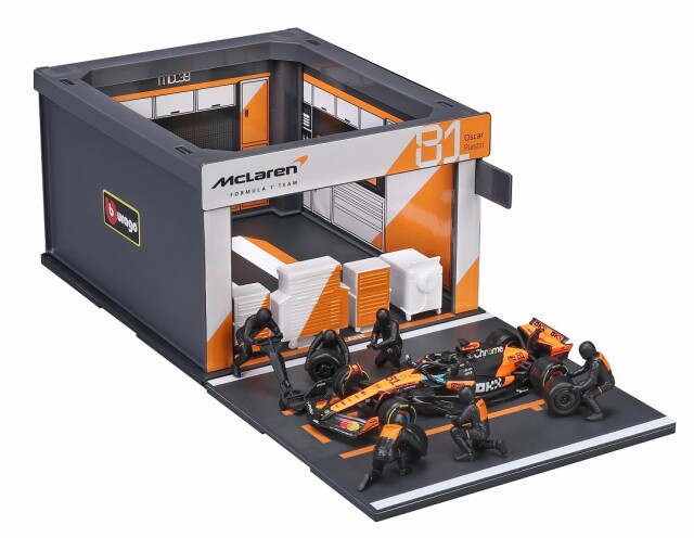 [予約]BURAGO(ブラーゴ) 1/43 (ダイキャスト製) マクラーレン F1 チーム PIT PASS セット MCL39 No.81 O.ピアストリ