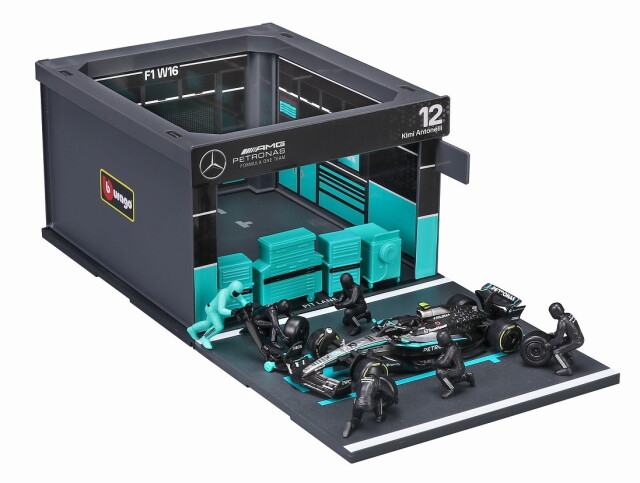 [予約]BURAGO(ブラーゴ) 1/43 (ダイキャスト製) メルセデス-AMG ペトロナス F1チーム PIT PASS セット W16 No.12 A.K.アントネッリ