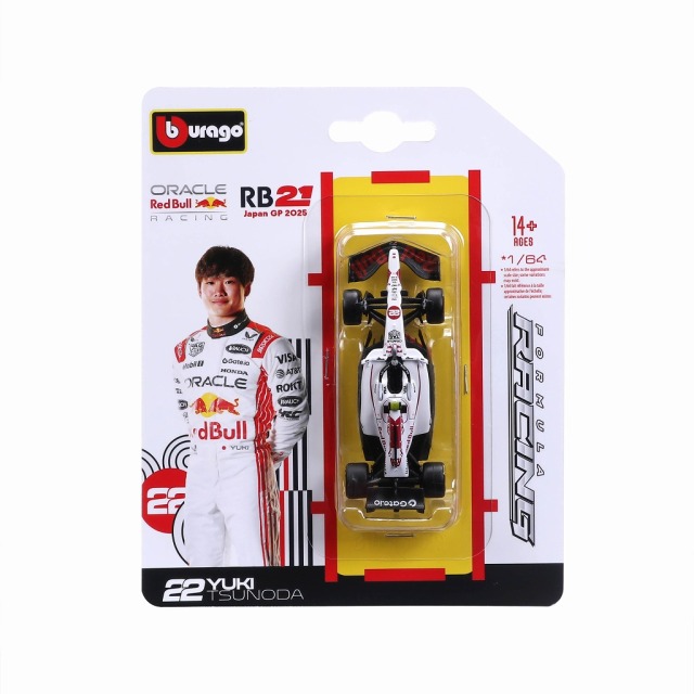 [予約]BURAGO(ブラーゴ) 1/64 (ダイキャスト製) オラクル レッドブル レーシング RB21 2025 日本GP No,22 Y.角田
