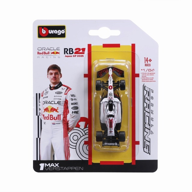 [予約]BURAGO(ブラーゴ) 1/64 (ダイキャスト製) オラクル レッドブル レーシング RB21 2025 日本GP No,1 M.フェルスタッペン