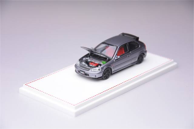 [予約]MODEL 1(モデルワン) 1/64 (ダイキャスト製) ホンダ シビック タイプR EK9 トワイライトグレー