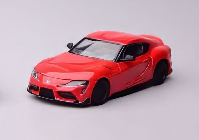 MODEL 1(モデルワン) 1/64 (ダイキャスト製) トヨタ GRスープラ A90 プロミネンスレッド（左ハンドル）