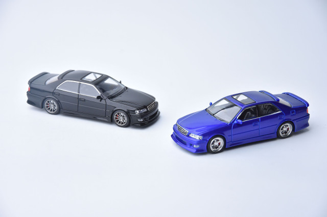 MODEL 1(モデルワン) 1/64 (ダイキャスト製) トヨタ チェイサー JZX100 カスタムバージョン グロスブラック