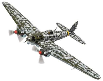 CORGI 1/72 (ダイキャスト製) ハインケル He-111 H-6 バルバロッサ作戦 1942.1.21