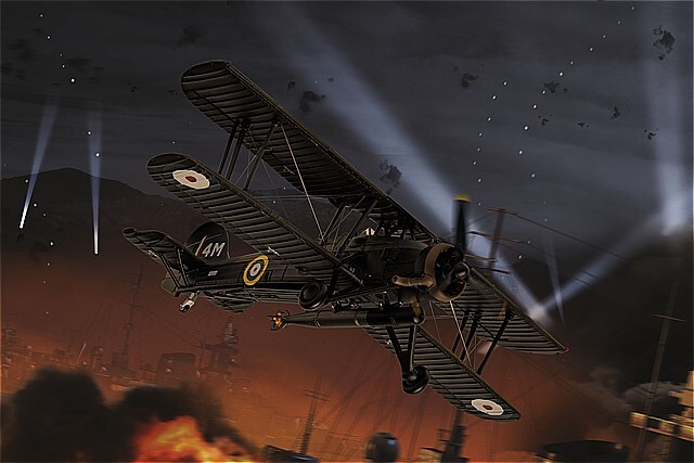 [予約]CORGI(コーギー) 1/72 (ダイキャスト製) フェアリー ソードフィッシュ MkI P4154 / 4M タラントの戦い 1940.11