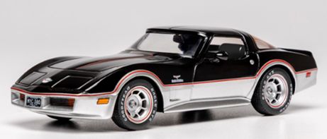 [予約]ixo(イクソ) 1/43 (ダイキャスト製) シボレー コルベット C3 1980 ブラック/シルバー