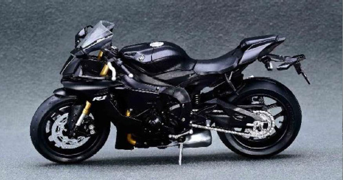 輸入雑貨　希少生産少　ヤマハYZF-R1モデル　フィギア付　アートパネル CM・MODEL(CMモデル) 1/18 YAMAHA YZF-R1 2018 マットブラック