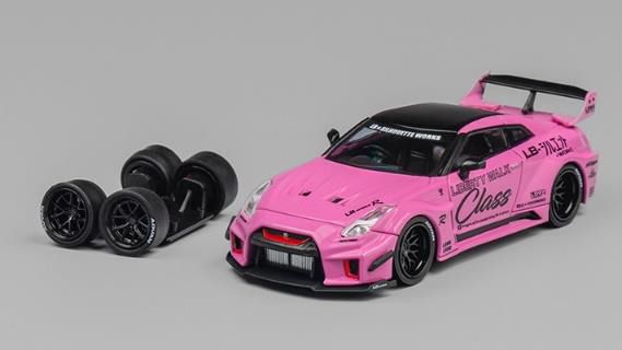 CM・MODEL(CMモデル)  1/64 Nissan LB-WORKS GT35RR ピンク