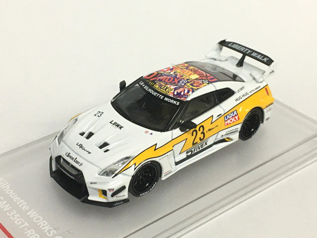 お1人様1個まで】CM・MODEL(CMモデル) 1/64 Nissan LB-WORKS GT35RR