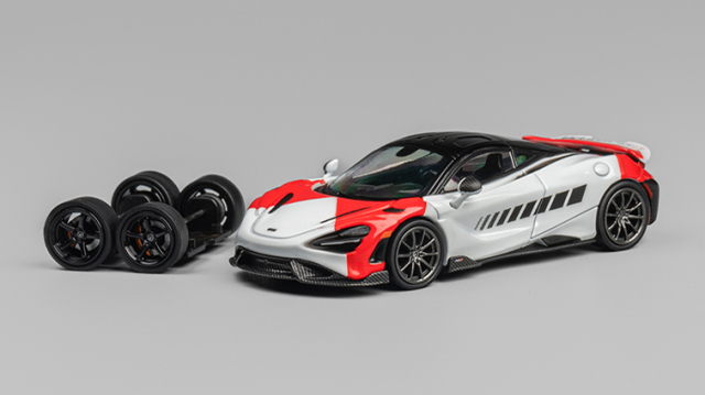 CM・MODEL(CMモデル)  1/64 McLaren 765LT ホワイト／レッド