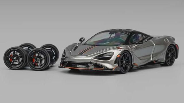 [予約]CM・MODEL(CMモデル) 1/64 (ダイキャスト製) Mclaren 765LT シルバーグレー