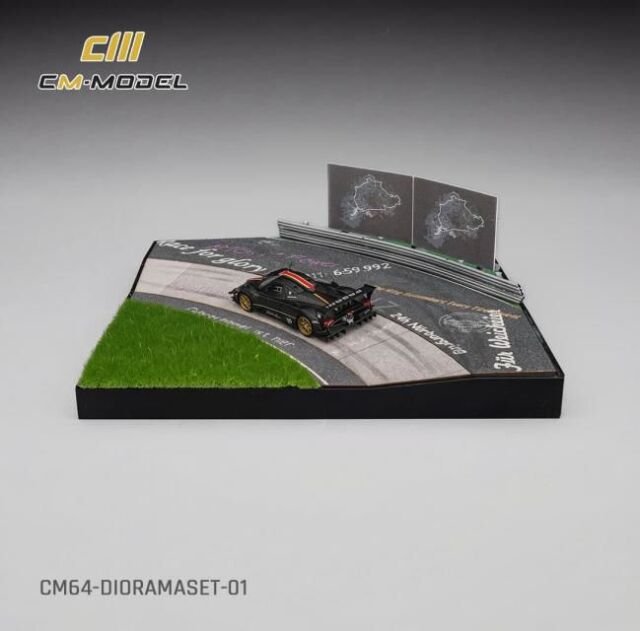 CM・MODEL(CMモデル) 1/64 (ダイキャスト製) ジオラマセット Pagani