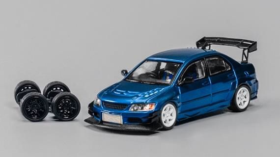 CM・MODEL(CMモデル)  1/64 Mitsubishi ランサー エボリューション IX メタリックブルー